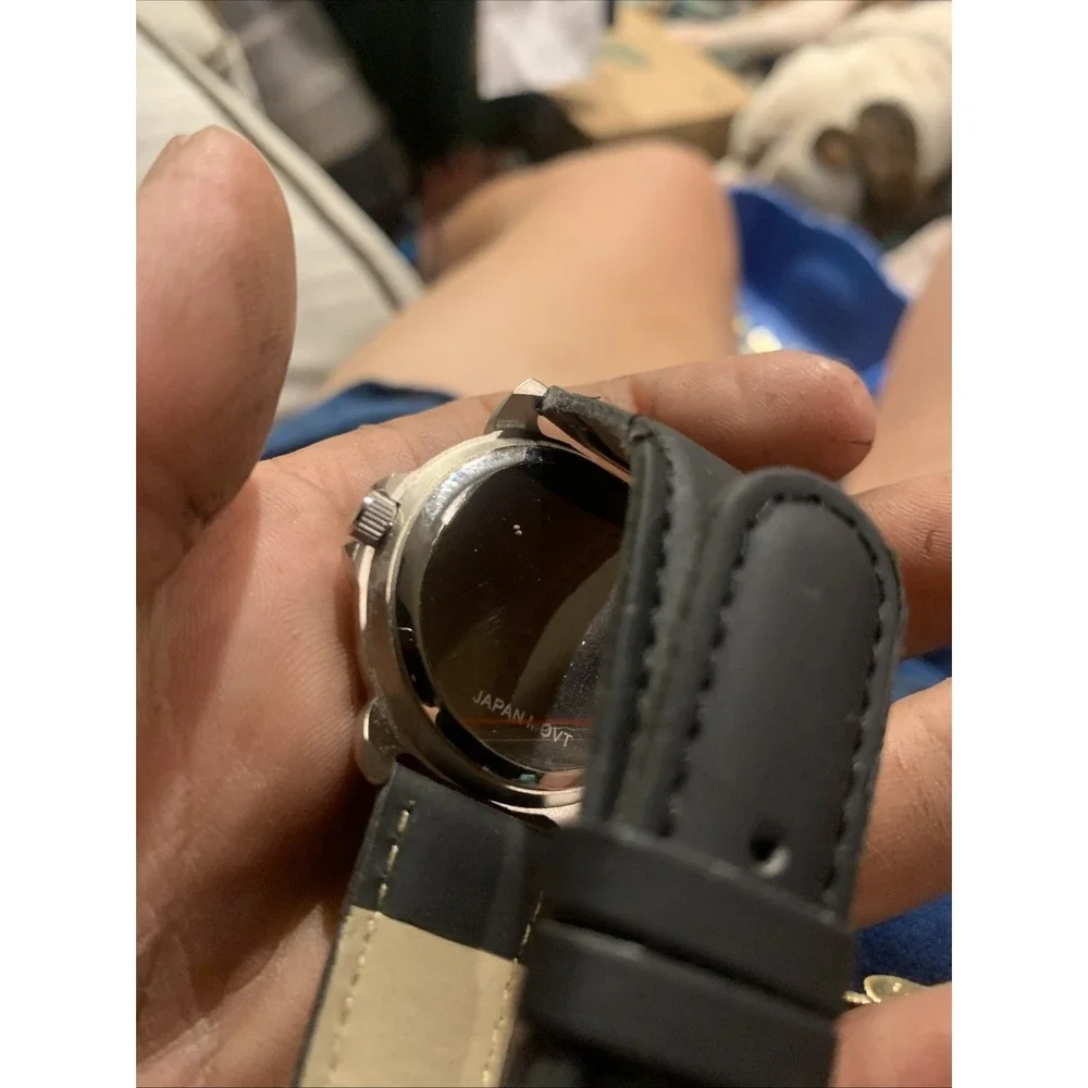Seminole Hard Rock Tampa Men's Watch Black Leather Band